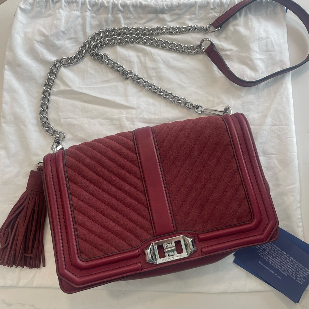 Rebecca Minkoff Burgundy Handbag - Like New